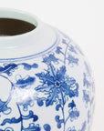 Blue And White Pomegranate Jar