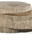 Val Verde Petrified Wood Stacked Cocktail Table