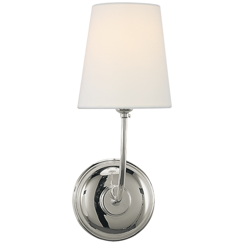 Vendome Sconce with Linen Shade