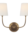 Vendome Sconce with Linen Shade