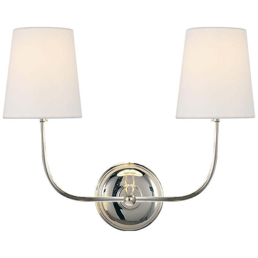 Vendome Sconce with Linen Shade