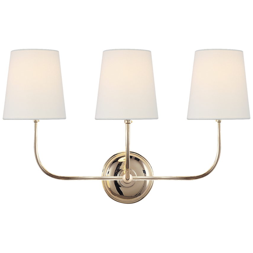 Vendome Sconce with Linen Shade