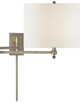 Hudson Swing Arm with Linen or Natural Paper Shade