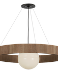 Arena 42" Ring and Globe Chandelier