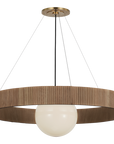 Arena 42" Ring and Globe Chandelier