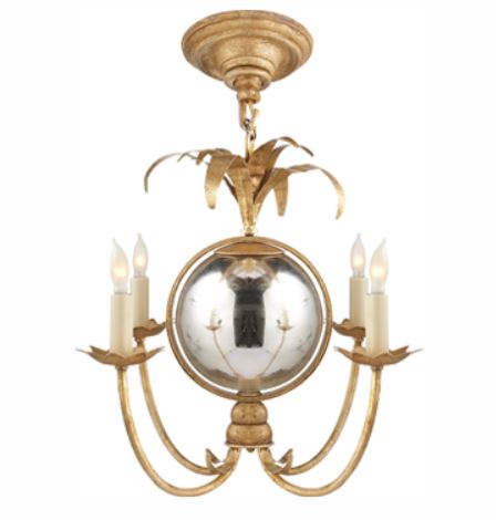 Gramercy Chandelier in Gilded Iron