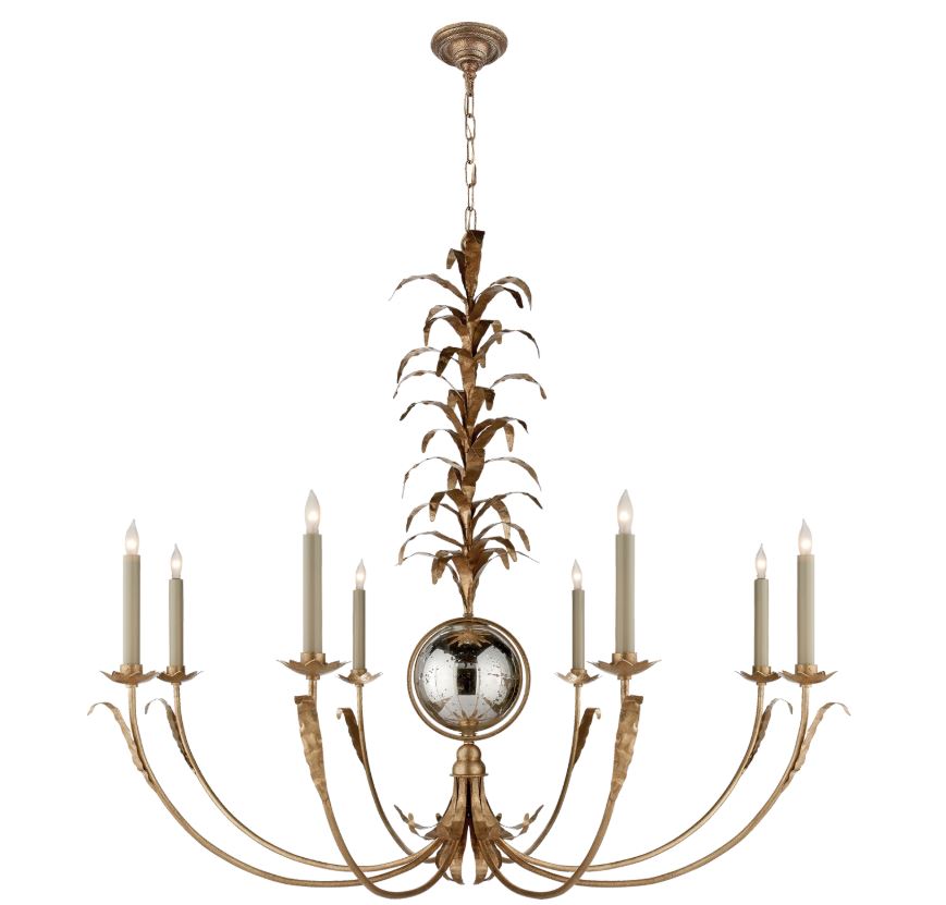 Gramercy Chandelier in Gilded Iron