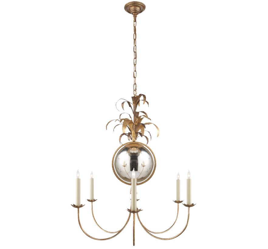 Gramercy Chandelier in Gilded Iron