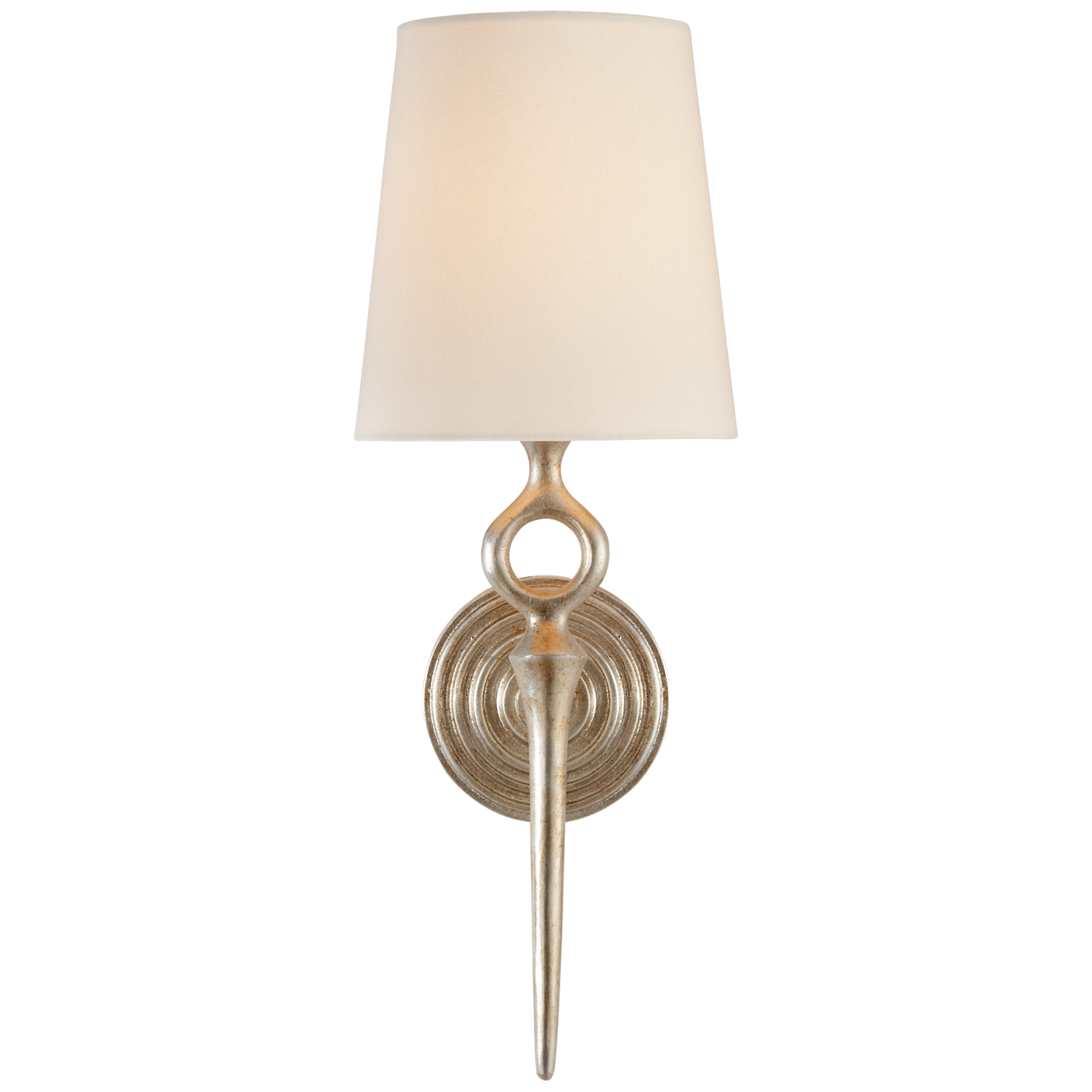 Bristol Single Sconce with Linen Shade Laura Kincade