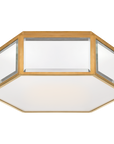 Bradford Small Hexagonal Flush Mount