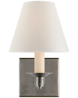 Evans Sconce with Percale Shade