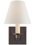 Evans Sconce with Percale Shade