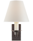 Evans Sconce with Percale Shade