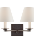 Evans Sconce with Percale Shade