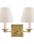 Evans Sconce with Percale Shade