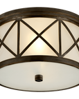 Montpelier Flush Mount with Frosted Glass