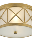Montpelier Flush Mount with Frosted Glass