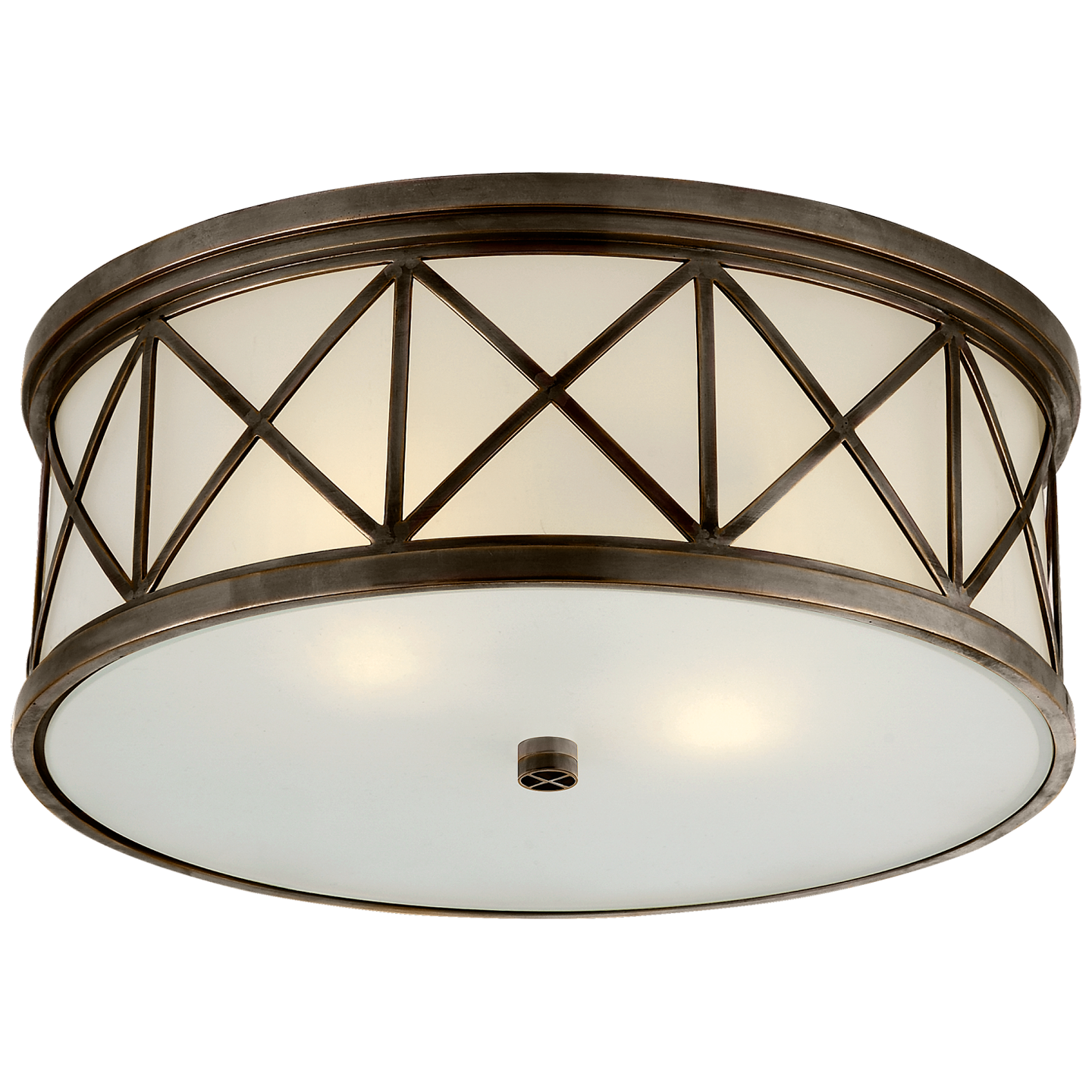 Montpelier Flush Mount with Frosted Glass