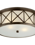 Montpelier Flush Mount with Frosted Glass