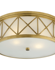 Montpelier Flush Mount with Frosted Glass