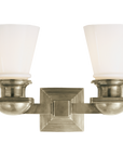 New York Subway Double with White Glass