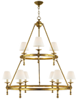 Classic Two-Tier Ring Chandelier