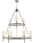 Classic Two-Tier Ring Chandelier