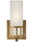 Openwork Single Sconce with Frosted Glass