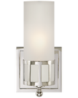 Openwork Single Sconce with Frosted Glass