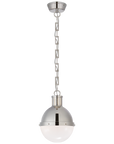 Hicks Globe Pendant with White Glass