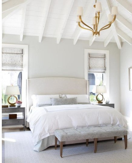 Ruhlmann Chandelier with Linen or Natural Paper Shades