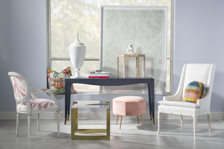 Clayton Raffia Console
