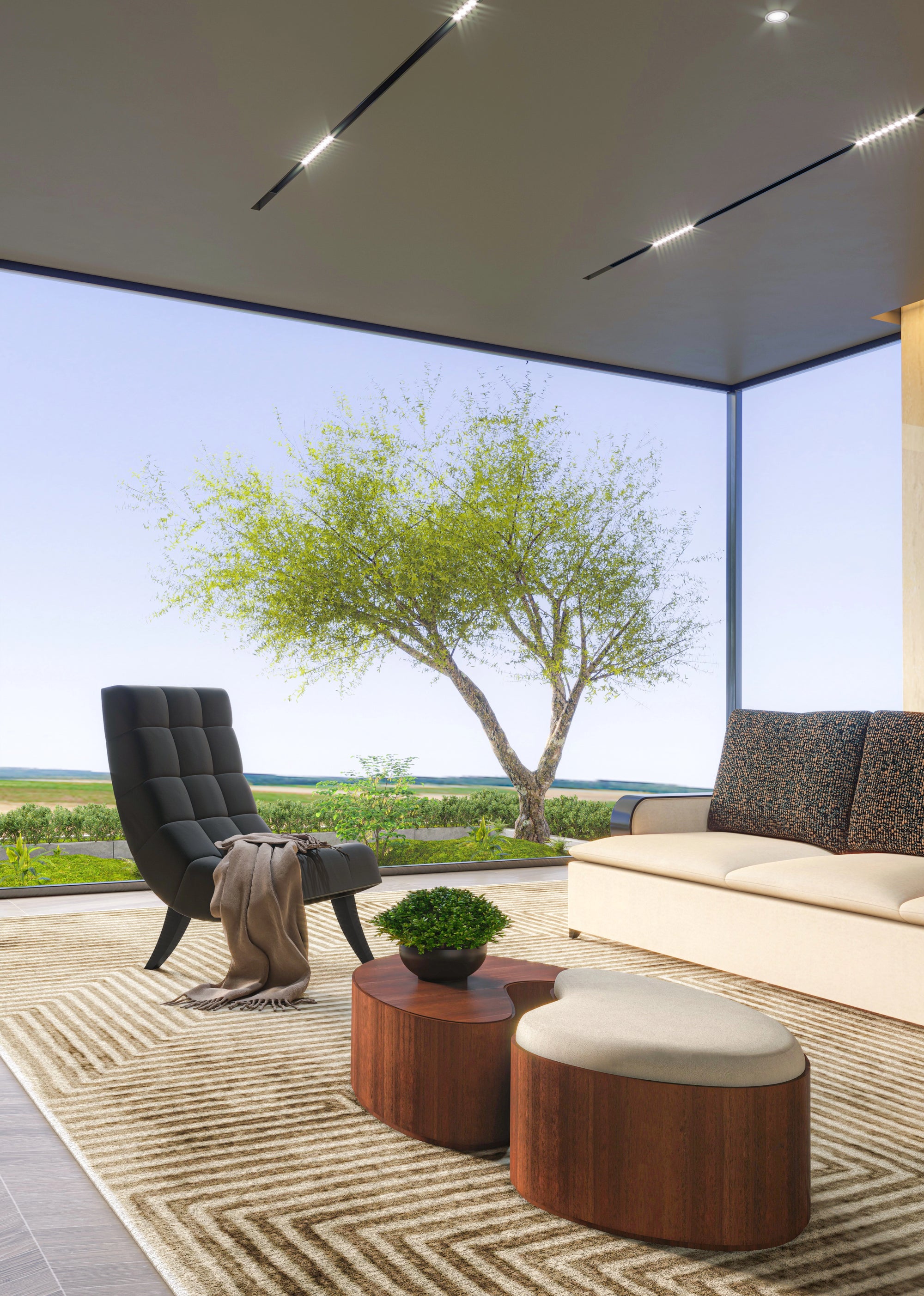 Yin Yang Coffee Table Set