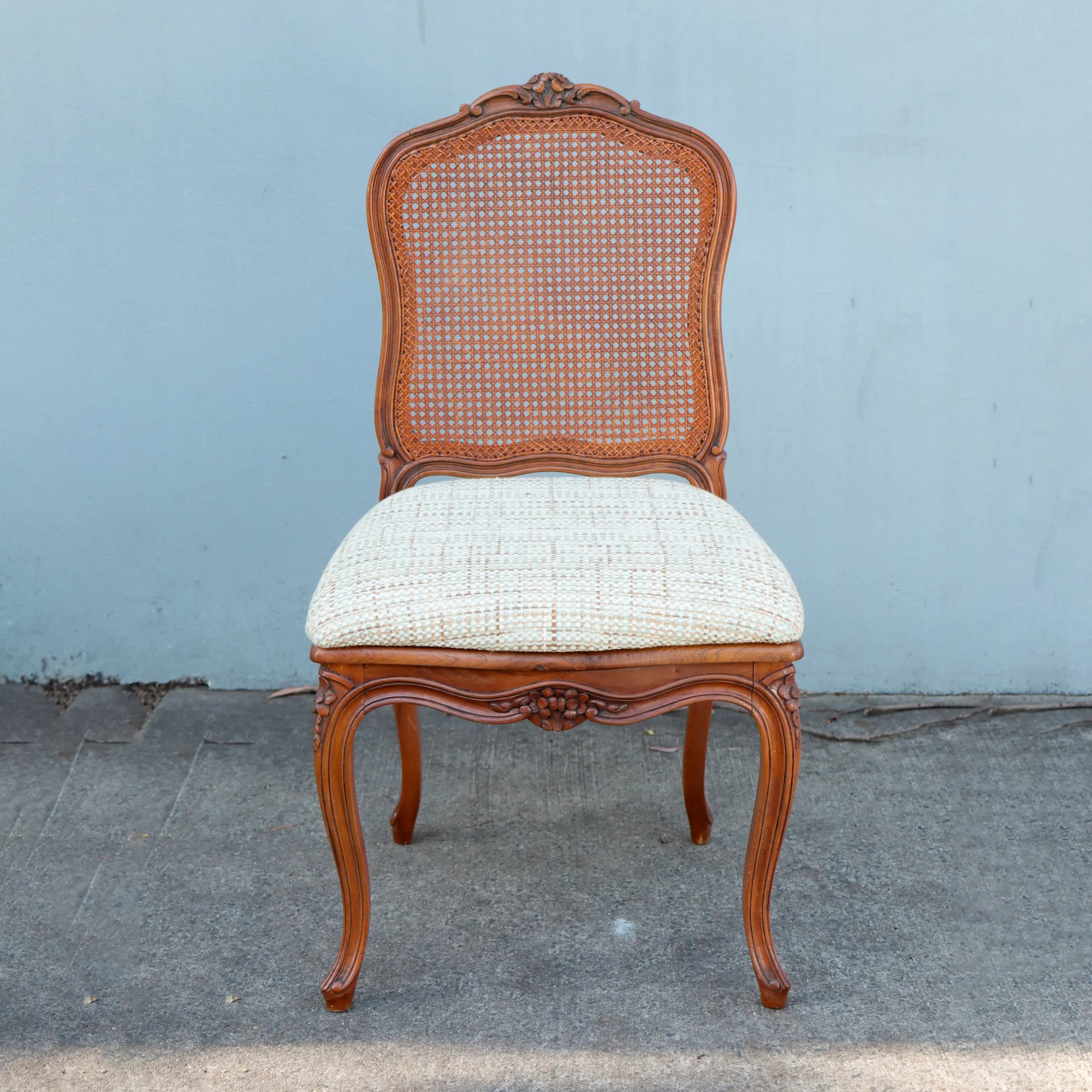 French 19th Century Dining Chair - Textured Linen