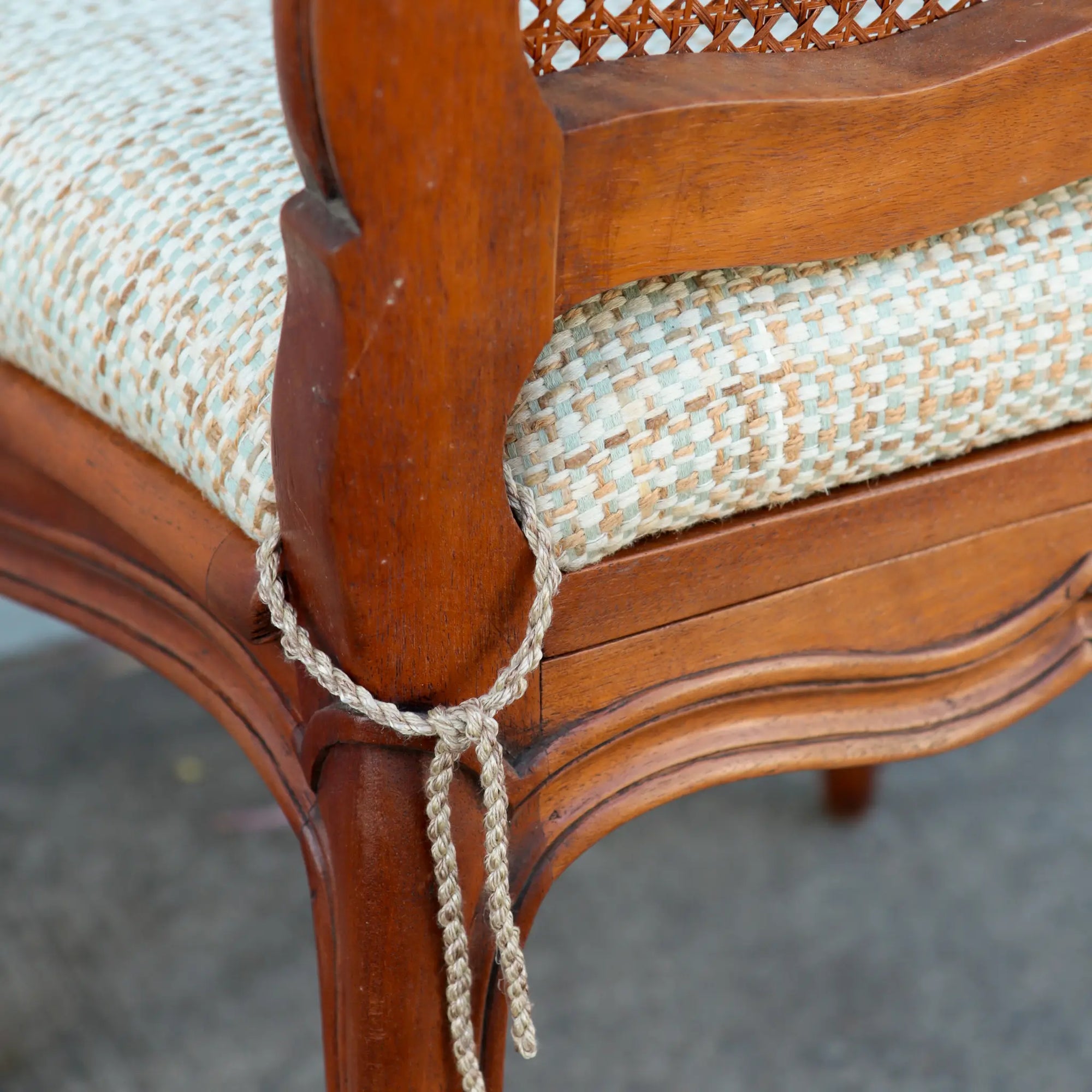 French 19th Century Dining Chair - Textured Linen