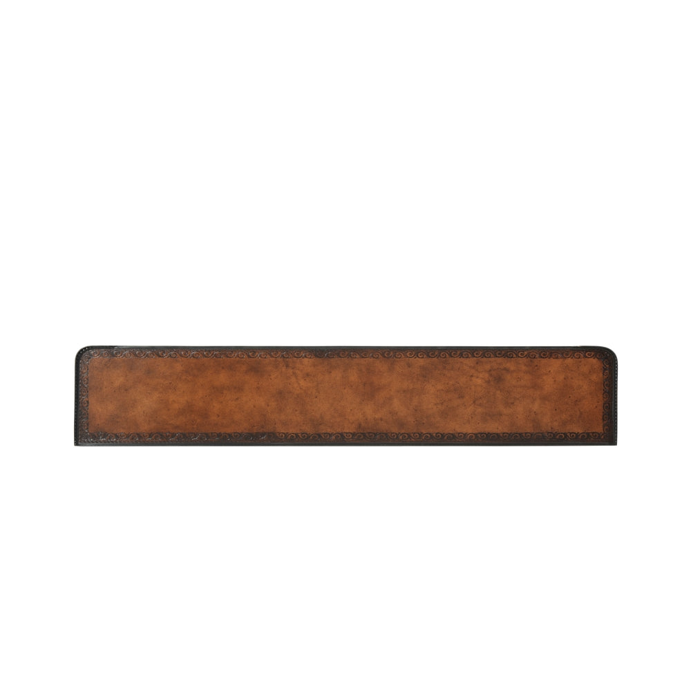 The Louis XVI Leather Console Table