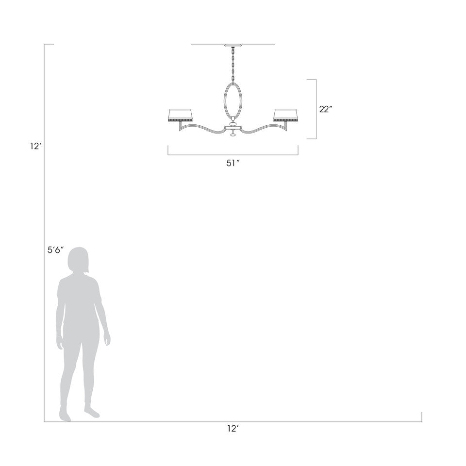 Allegretto 51&quot; Round Chandelier