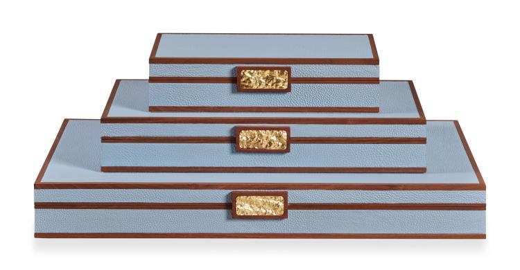 Material Stacking Blue Box Light Blue Stacking Boxes