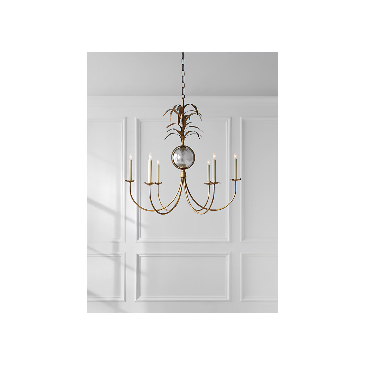 Gramercy Chandelier in Gilded Iron