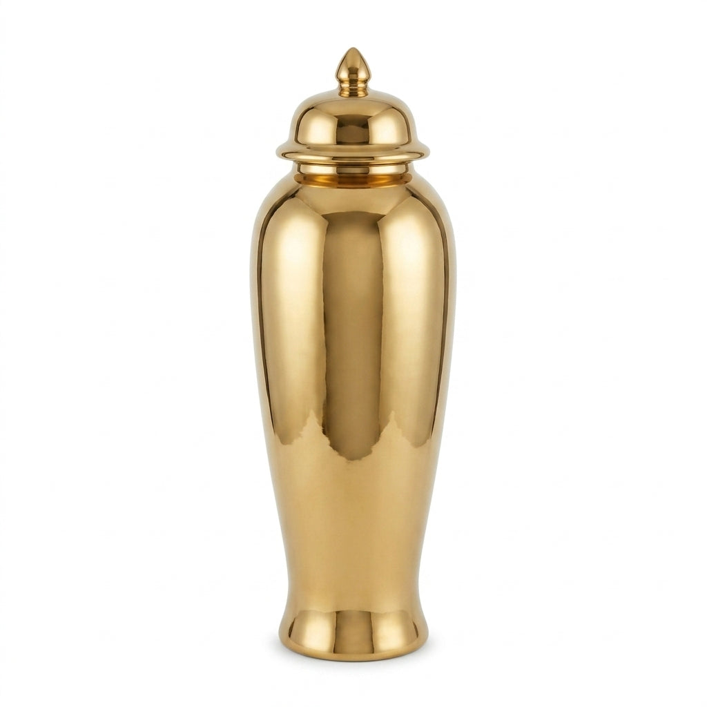 Gold Temple Jar