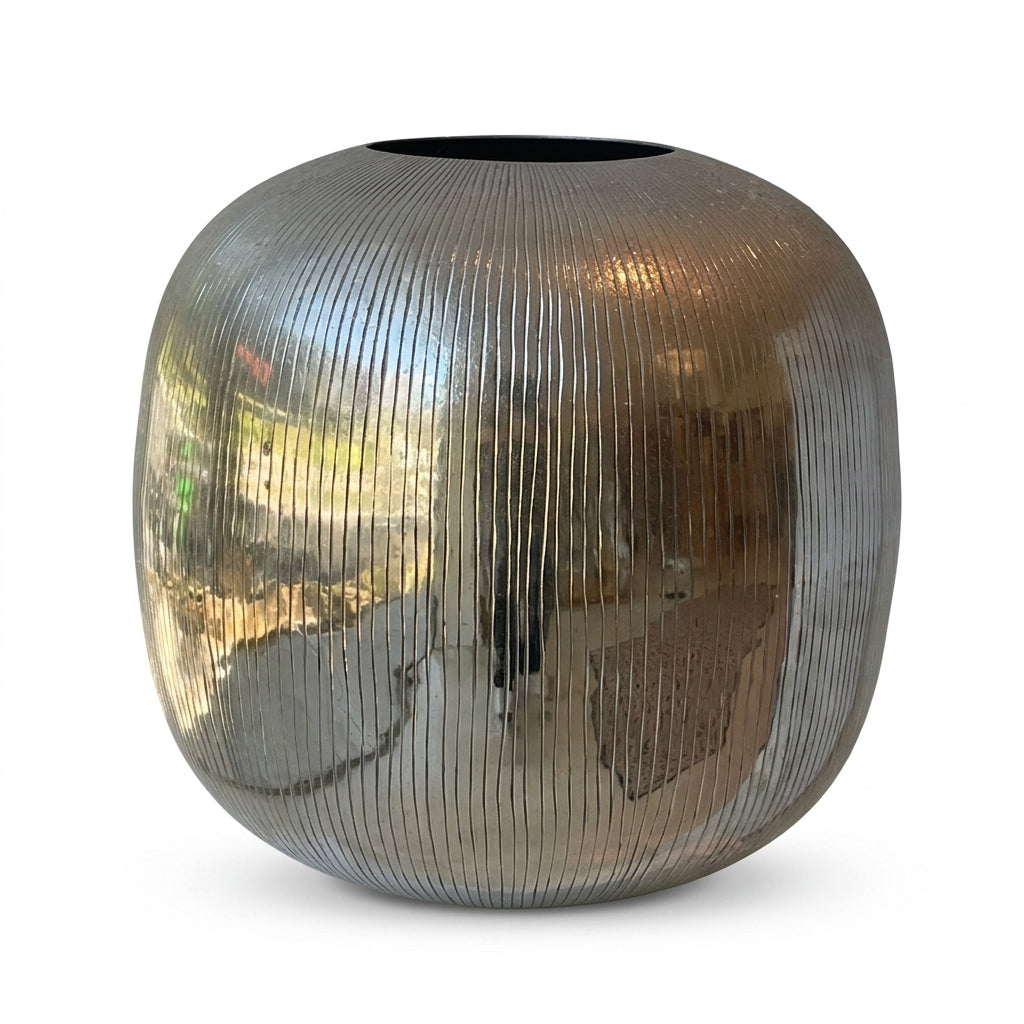 Polished Stainless Steel Pot