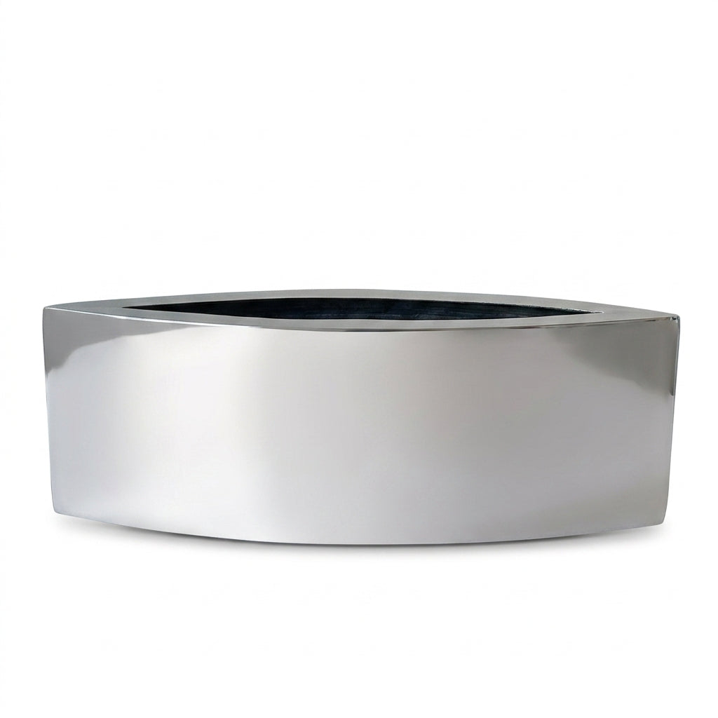 Silver Trough Planter