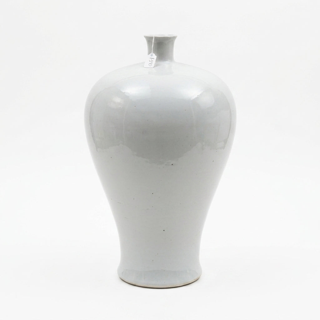 Matte White Plum Porcelain Vase