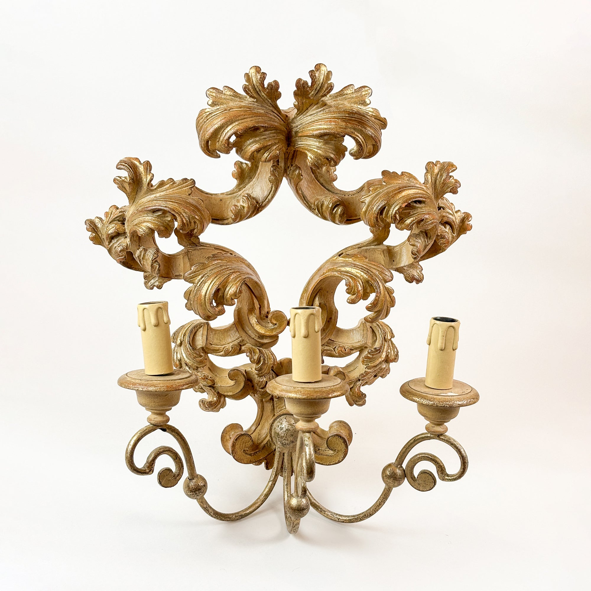 17thC Style Sconce Hand Carved in Italy