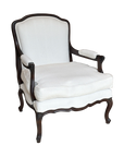 French Style Armchair and Ottoman