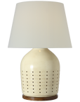 Halifax 28" Cordless Pierced Ceramic Table Lamp