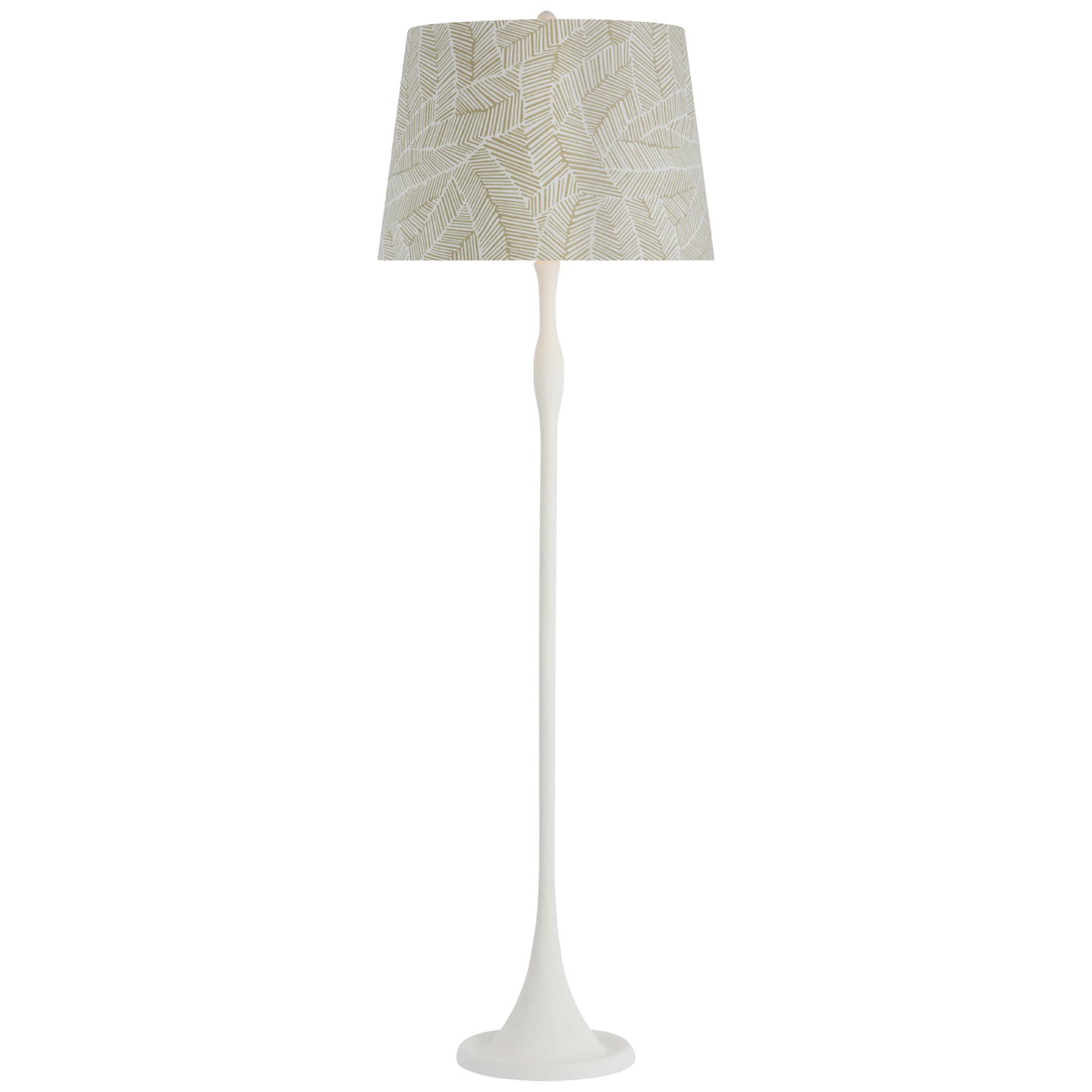 Romero Medium Floor Lamp in Plaster White by Schumacher