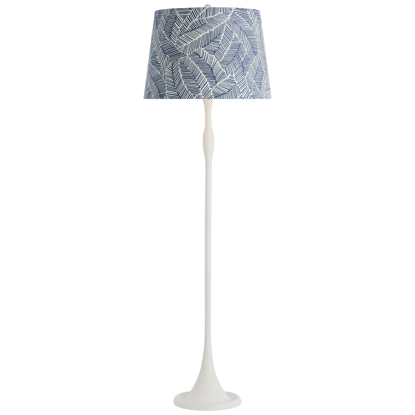 Romero Medium Floor Lamp in Plaster White by Schumacher