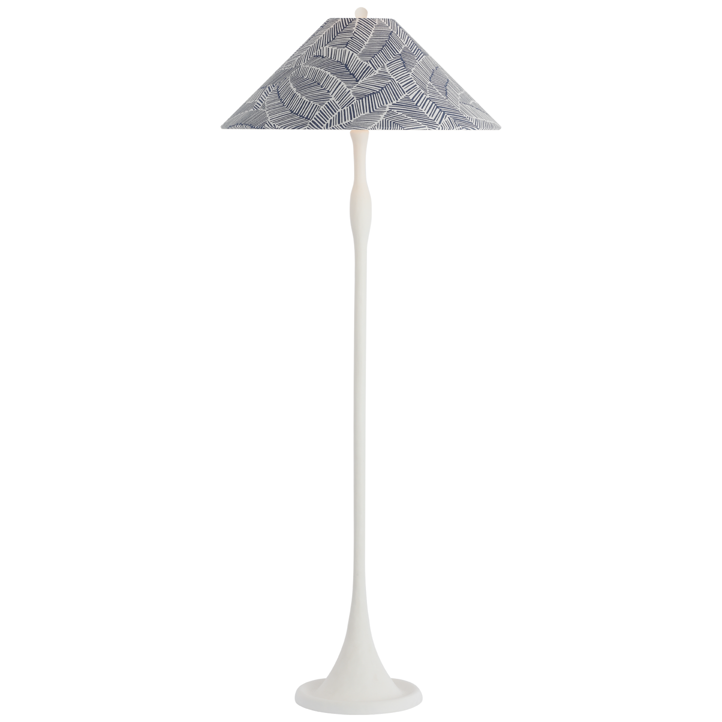 Romero Medium Floor Lamp in Plaster White by Schumacher