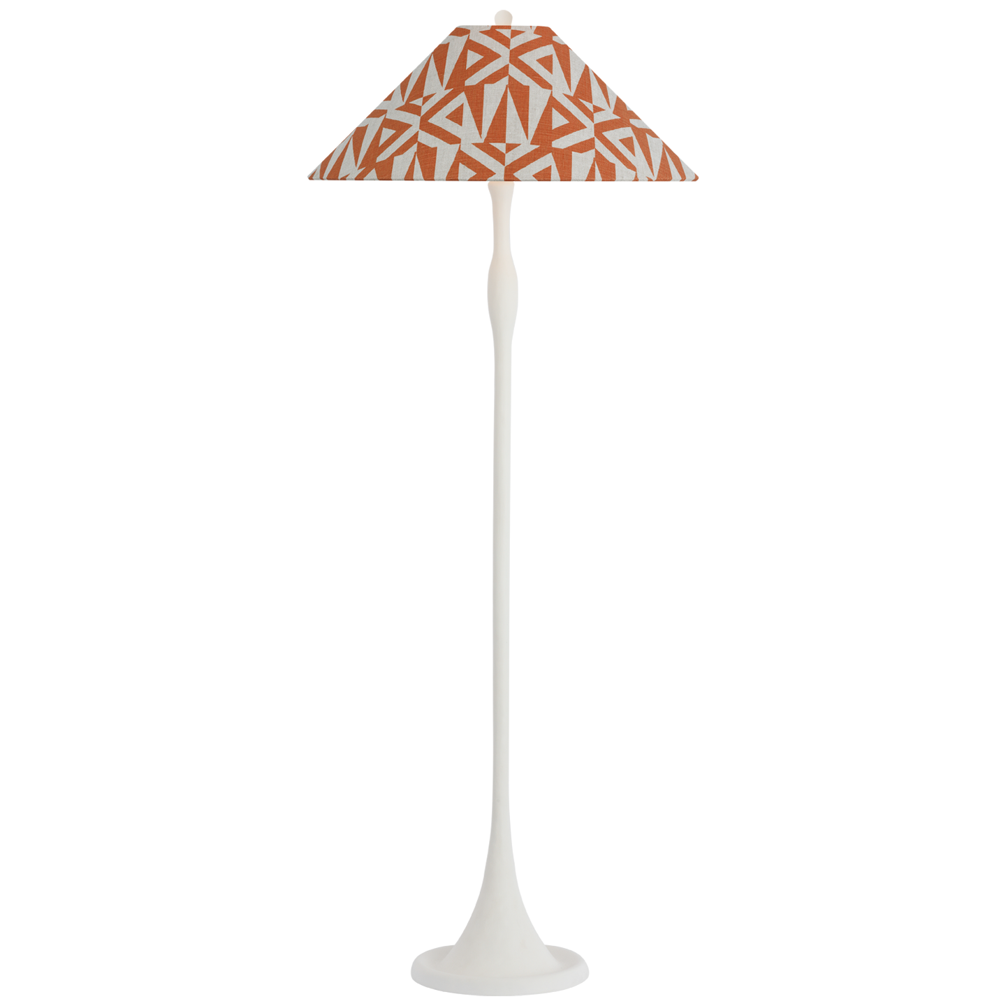 Romero Medium Floor Lamp in Plaster White by Schumacher